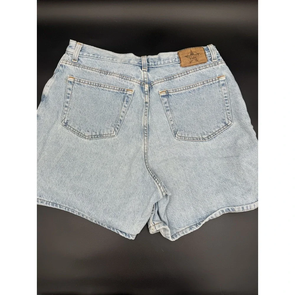 Vtg. Old Navy Women's Sz 16 Denim High Rise Jean Shorts Jorts 100% Cotton